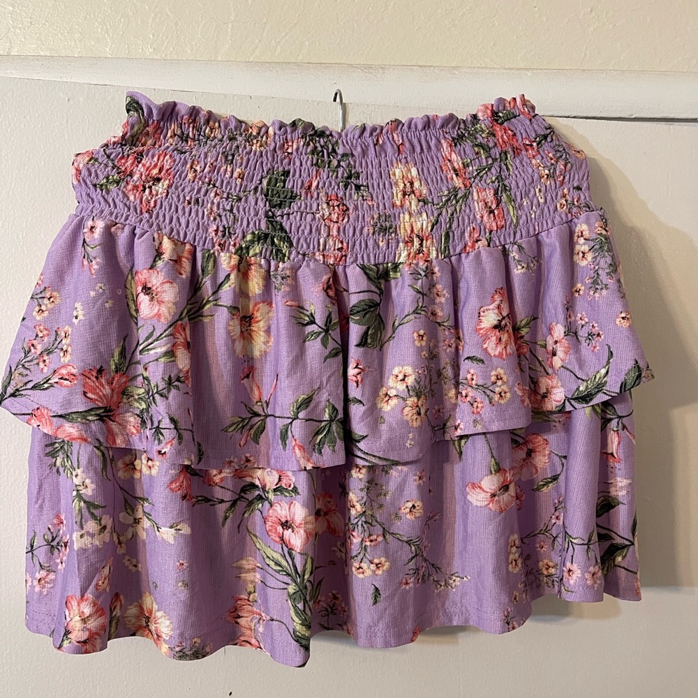 Floral Purple Skirt